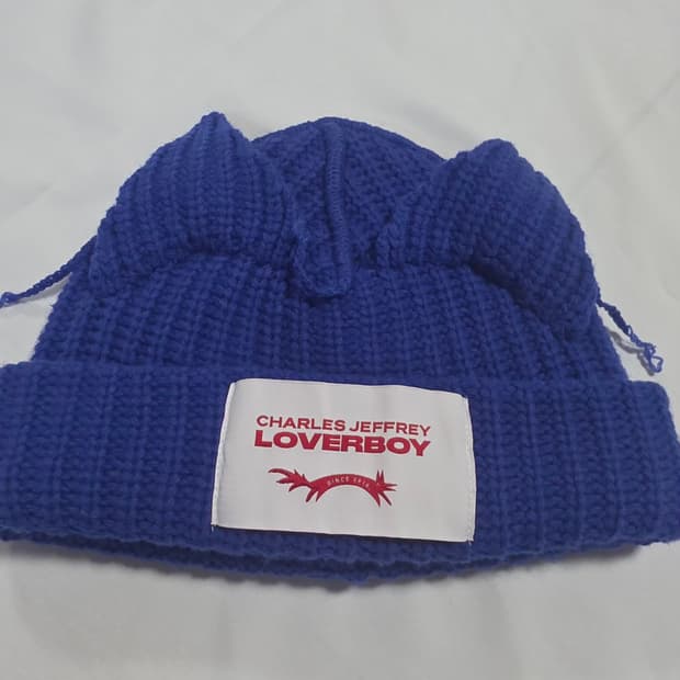 [Loverboy] 러버보이 찰스제프리 블루 니트 비니