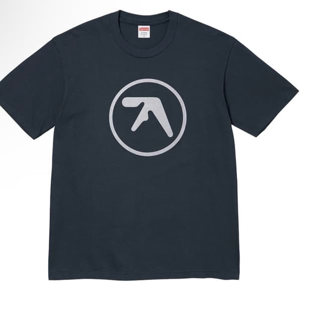 L 슈프림 에이펙스 트윈 엠비언트 웍스 티셔츠 네이비 