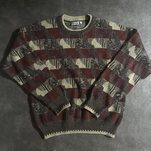 90s 이탈리아 Florence 패턴 니트