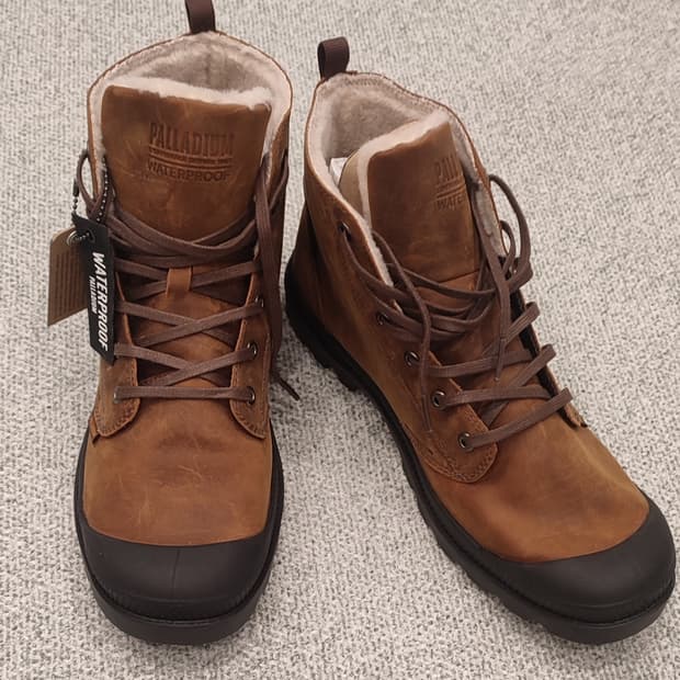 팔라디움 팜파 방수 털 부츠 브라운 280mm 새상품