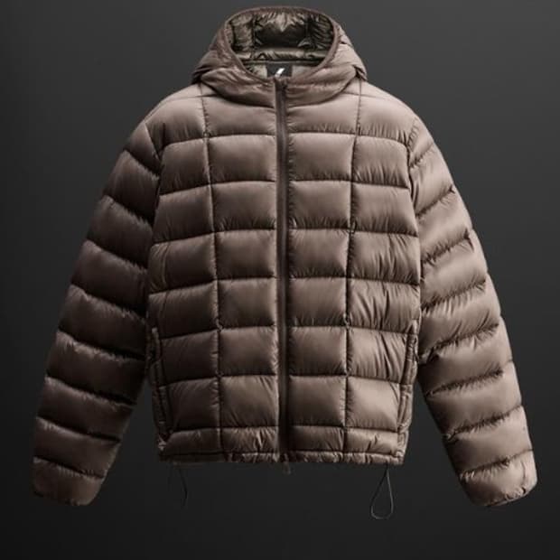 자라 후드 다운 패딩 점퍼