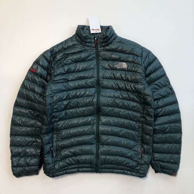 노스페이스 서밋 녹계 경량패딩 
