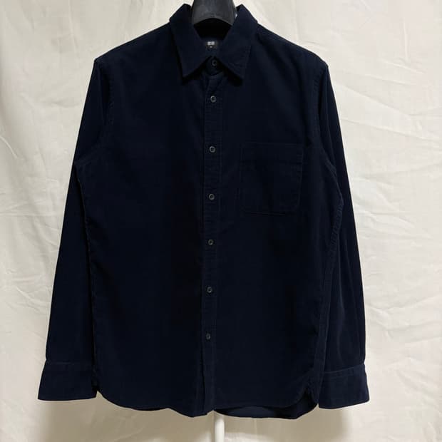 유니클로 코듀로이 셔츠 / 네이비, M