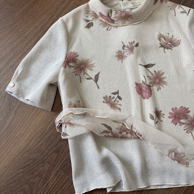 flower patterned top