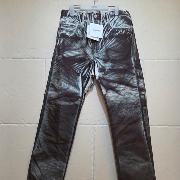 강혁 WGS 에어백 트라우저 블랙 프린트 L사이즈