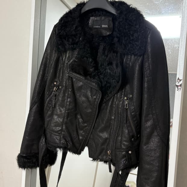 빈티지 리얼퍼 레더 자켓 무스탕