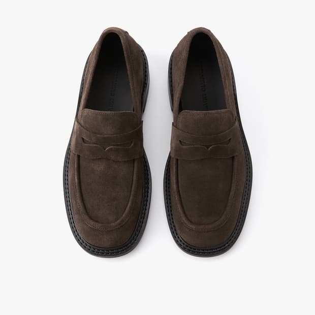 [265] 로맨틱무브 뉴 미니멀 로퍼 리얼브라운 스웨이드