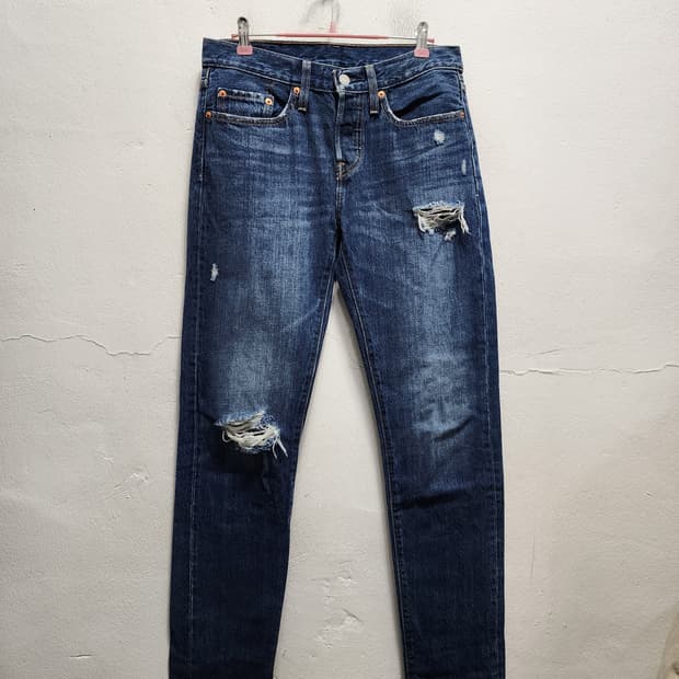 리바이스 501 데미지 청바지