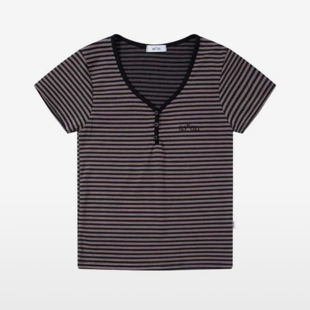 애즈온 반팔 블랙