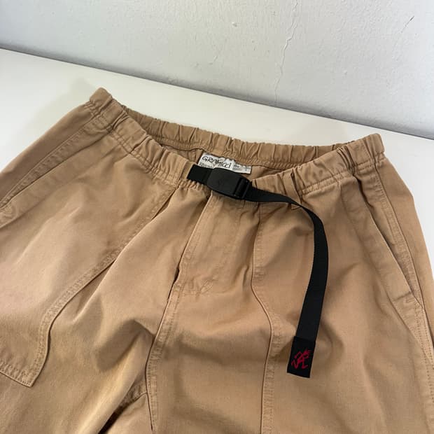 M 그라미치 베이지 벨티드 레귤러핏 퍼티그팬츠