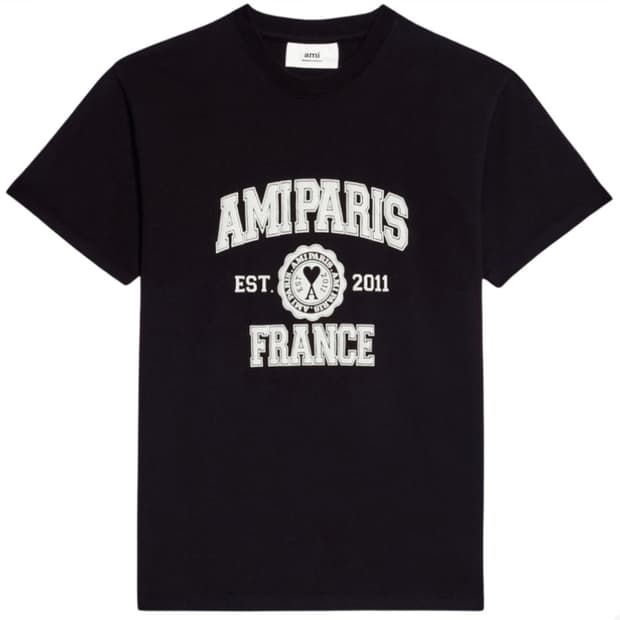 아미 프랑스 파리 티셔츠 블랙 L