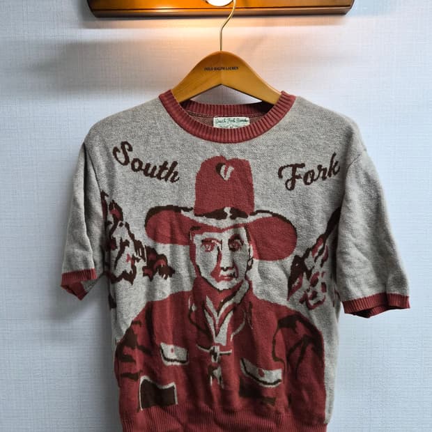 M/ 38) South Fork Ranch 웨스턴 반팔 니트 팝니다