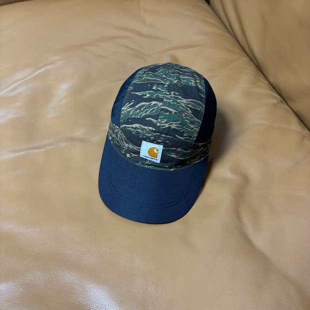 (Nike x Carhartt) 나이키x칼하트 카모 러닝 캠프캡 모자