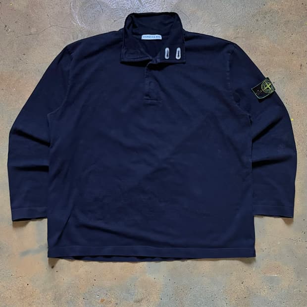 99SS 스톤아일랜드 아카이브 투 버튼 카라 넥 롱슬리브