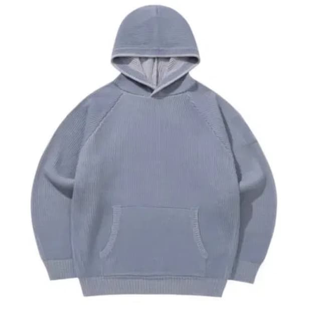 산산기어 후드 니트 스카이블루 23FW - size 2