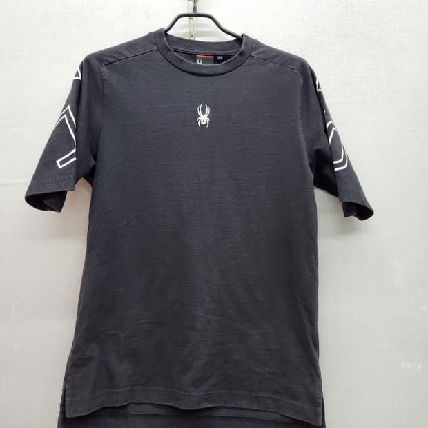 스파이더 백 레터링 반팔티 S(M)