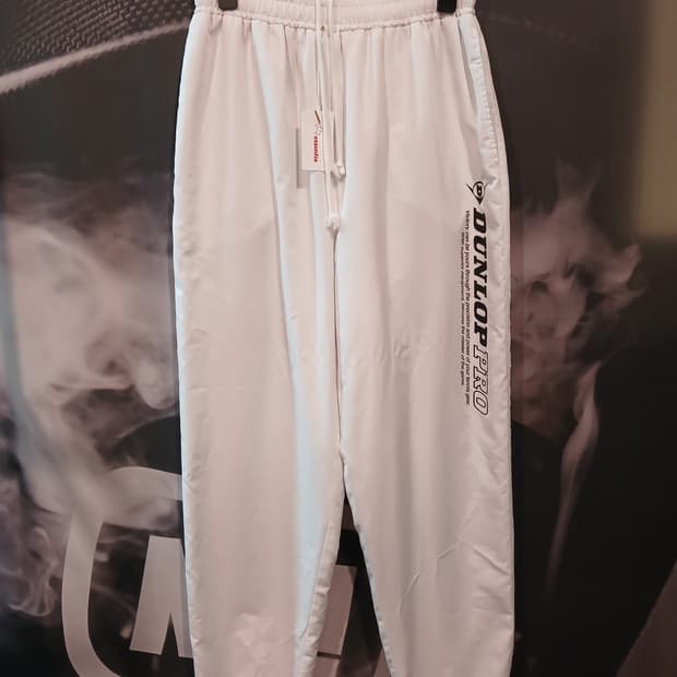던롭 화이트 조거팬츠