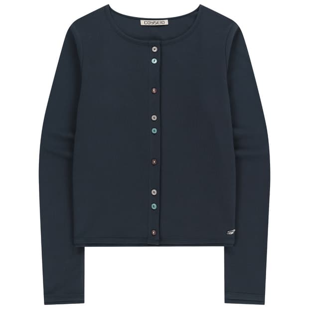 RAW EDGE CARDIGAN NAVY