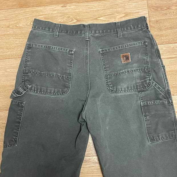 칼하트 싱글니 카펜터팬츠 모스그린