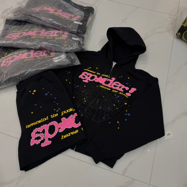 Sp5der 스파이더 PUNK V2 집업 세트