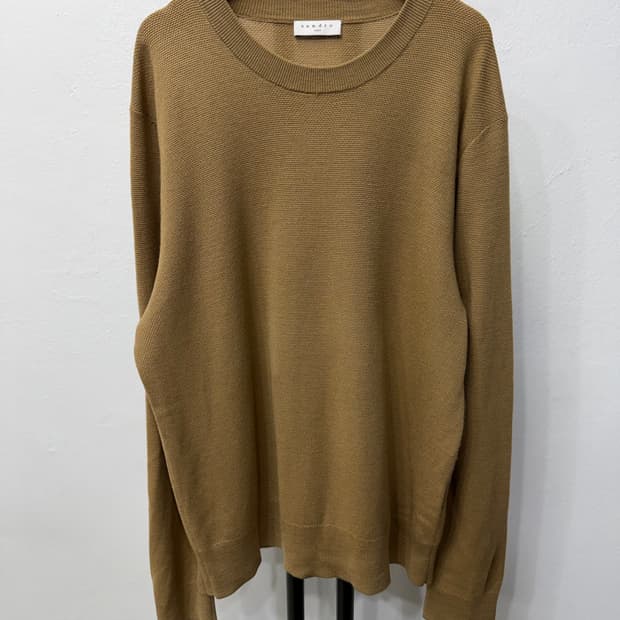 정품) 산드로옴므 브라운 니트 스웨터 XL