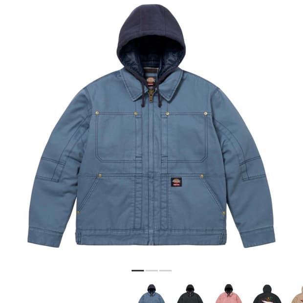 슈프림 디키즈 후드 워크 자켓