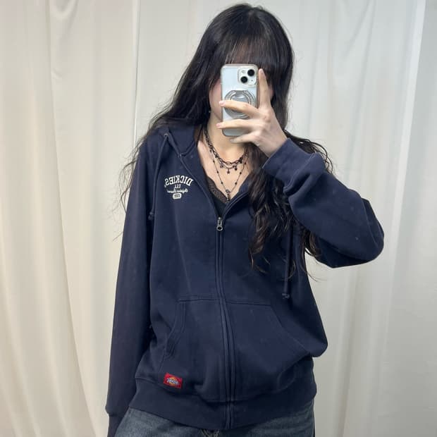 Dickies Navy Hoodie Zip-up 