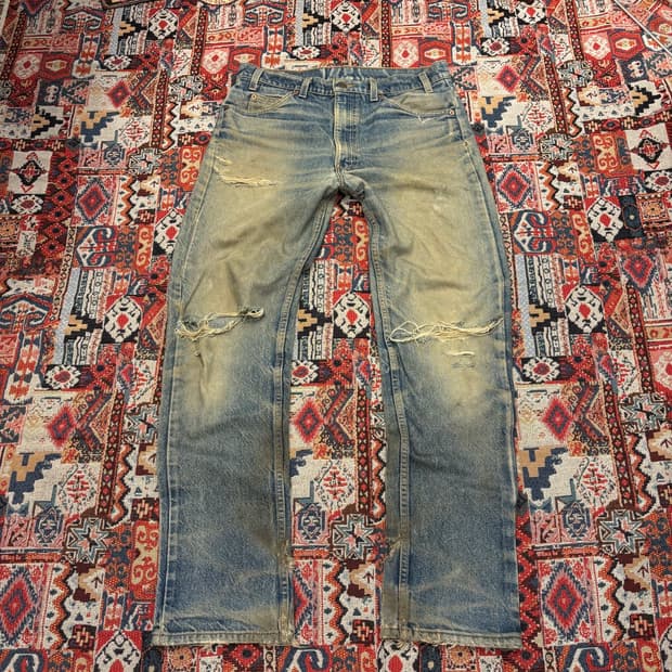Made In USA Levi's 505 Orange Tab 34x32
