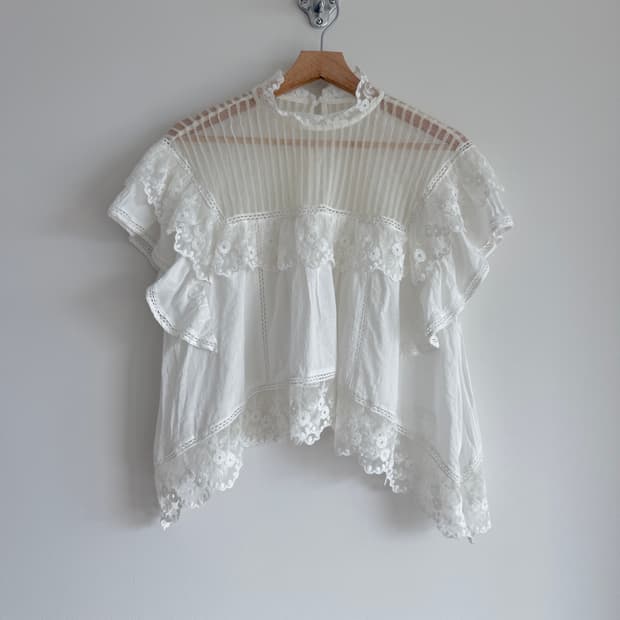 Pre owned 시스루 블라우스