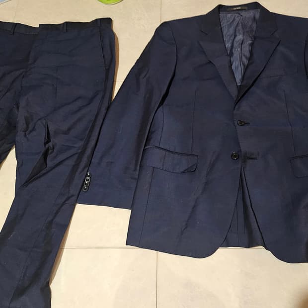 [48/84] 빨질레리 여름 정장 수트 셋업 자켓 바지 네이비 컬러