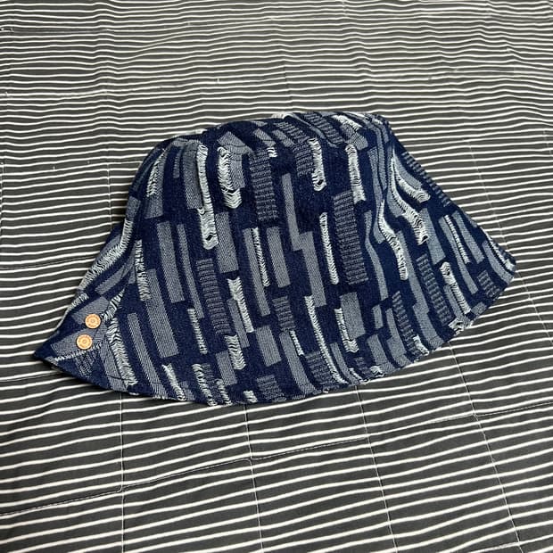 앤더슨벨 에스닉 데님 버킷햇