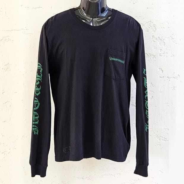[L] 크롬하츠 롱슬리브 티셔츠 블랙 B1210N108