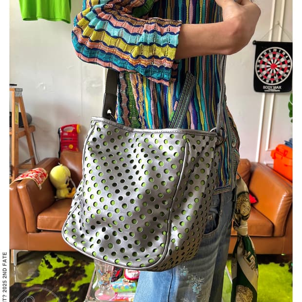 HIROKO BIS Punching 3D Dot Sliver Bag
