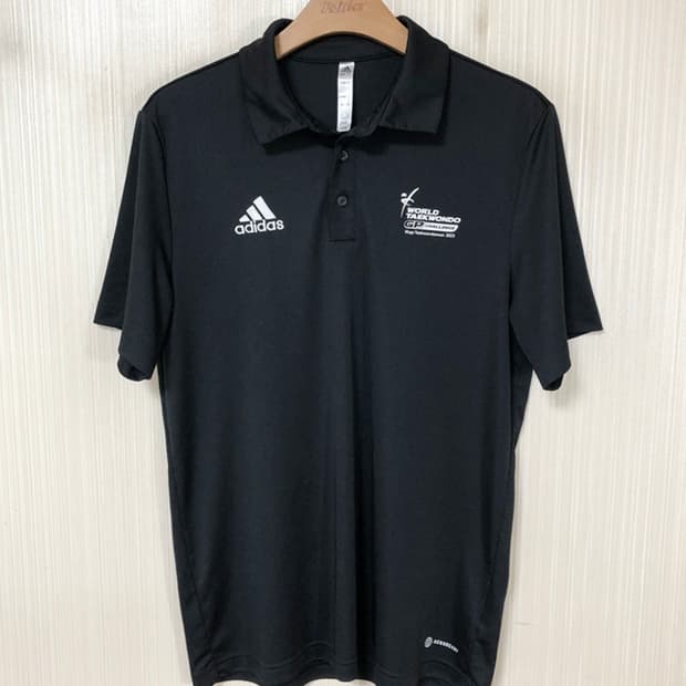 아디다스 2023 무주 태권도원 세계태권도 그랑프리 챌린지 폴로티셔츠 L