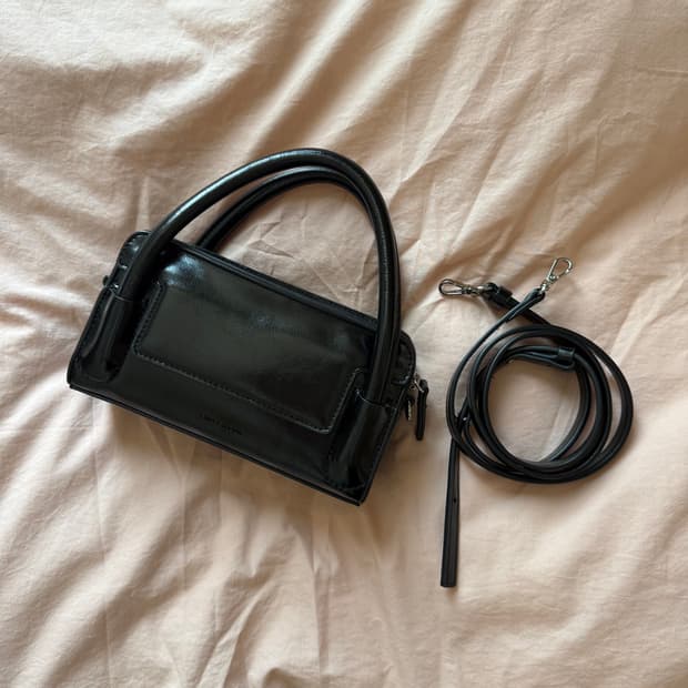 파인드카푸어 마티백 B18 크링클드 블랙