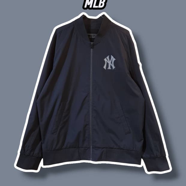 110/ MLB 엠엘비 뉴욕양키스 에센셜 항공점퍼 블랙 /0810