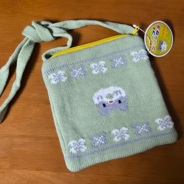 산엑스 햄찌 니트가방