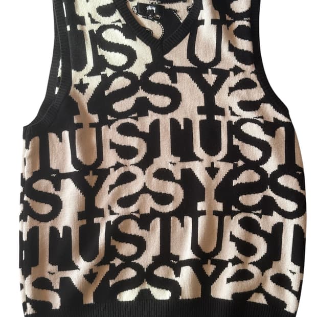 스투시 조끼 니트