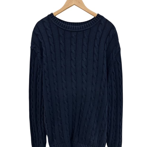 엘엘빈 케이블니트 네이비 (XL)