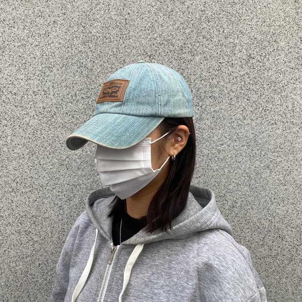 리바이스 투호스 패치 데님 볼캡