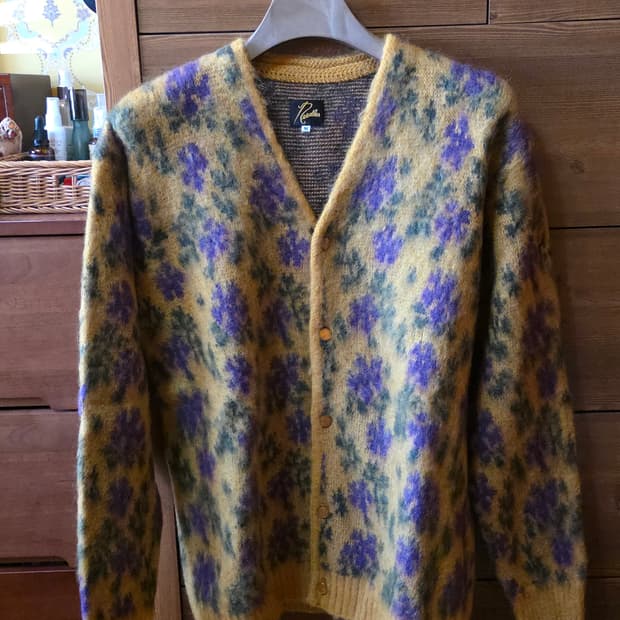 니들스 모헤어 가디건 M