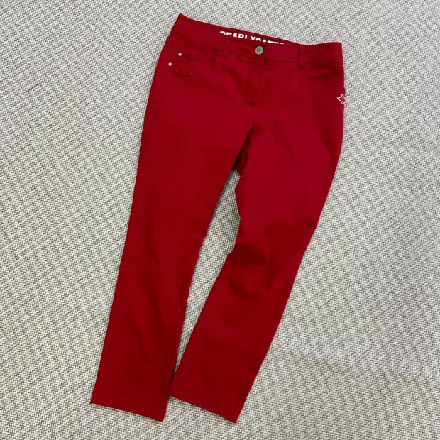 20 파리게이츠 레드컬러 골프 팬츠 331D