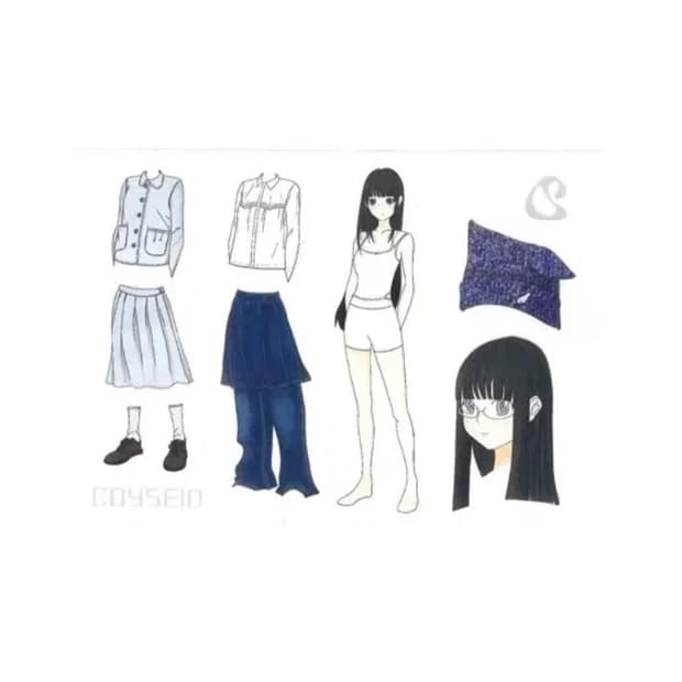 코이세이오 25fw 팝업 옷입히기 스티커 