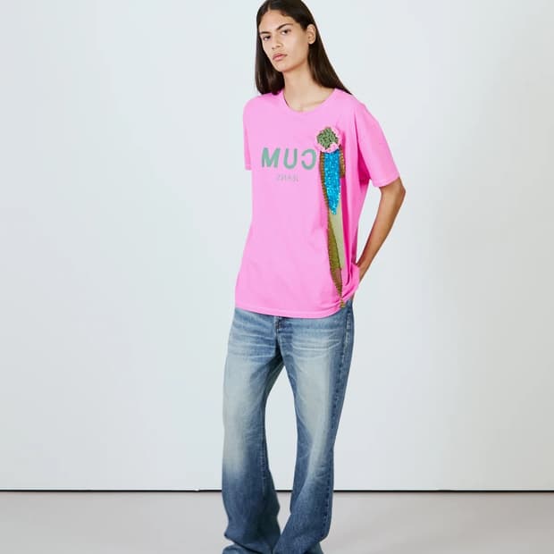 [1,2,3]에드워드 커밍 Cum 티셔츠/핑크