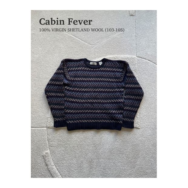 케빈피버 100% 버진 셔틀랜드 헤비울 니트 (103-105)
