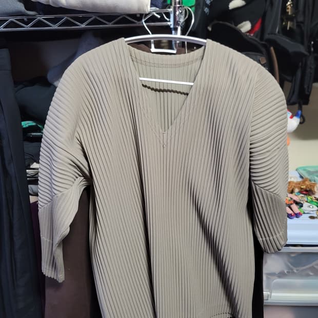 옴므플리세 7부 티셔츠 