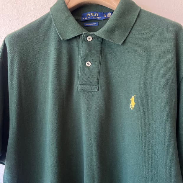 폴로랄프로렌 남성 카키 PK카라반팔티셔츠