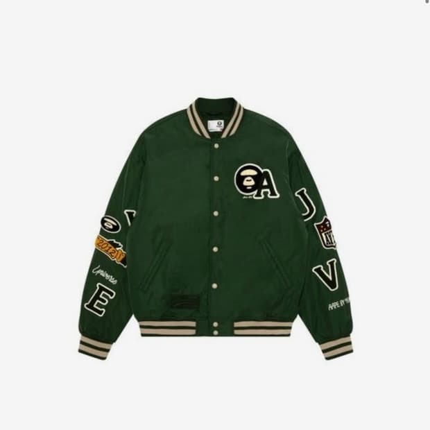 AAPE 패널드 바시티 L