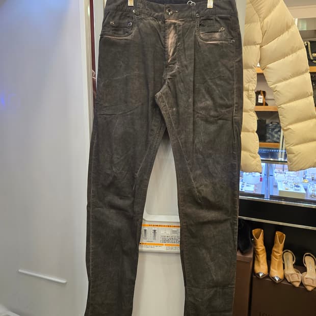 릭오웬스(Rick Owens) 아카이브 빈티지 워싱 슬림 팬츠