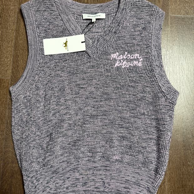 메종키츠네 니트 베스트 여자 L